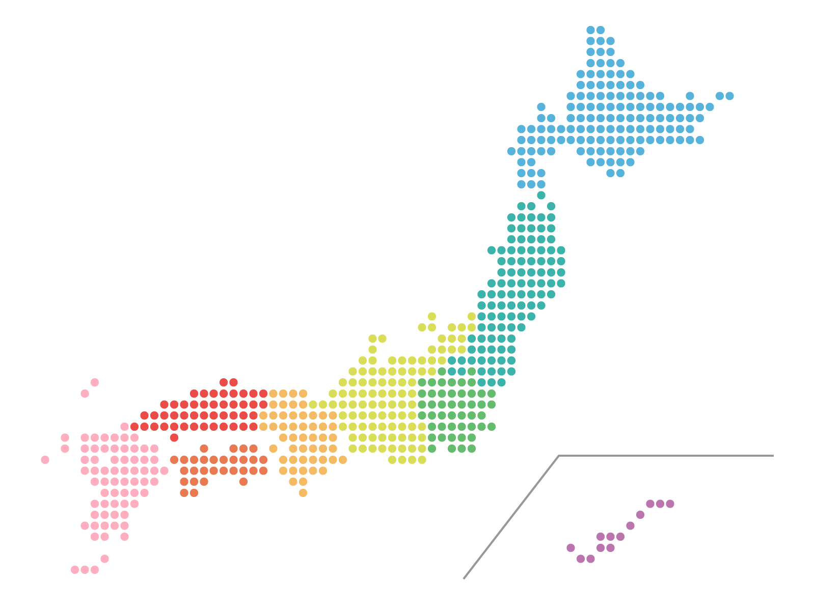 ロイヤリティフリー かわいい 可愛い おしゃれ かわいい 可愛い 日本 地図 イラスト